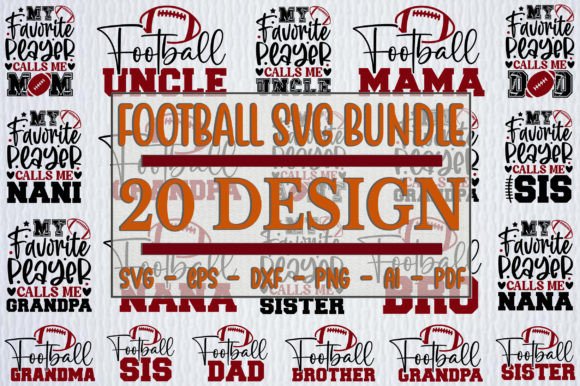 American Football SVG Bundle for Crafts & Graphics