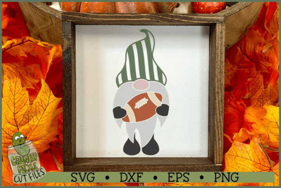 Fall Gnome with Football SVG: Crafts & Graphics