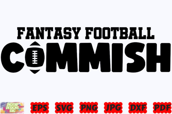 Fantasy Football Commish SVG Football