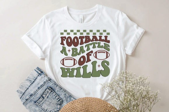 Football a Battle of Wills SVG: Graphics for Crafts & Creative Sellers