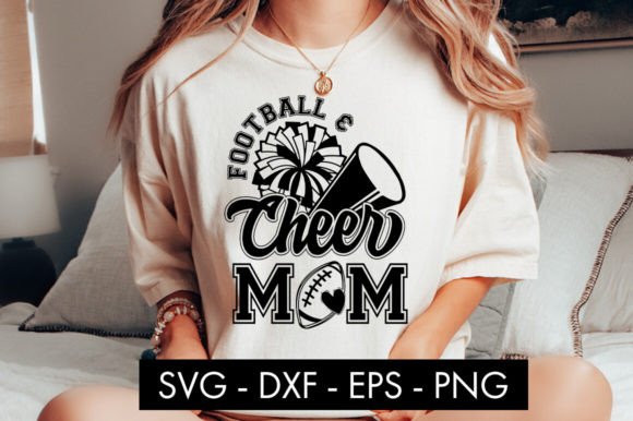 Football & Cheer Mom SVG Graphics for Crafts