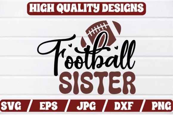 Football Sister SVG Craft