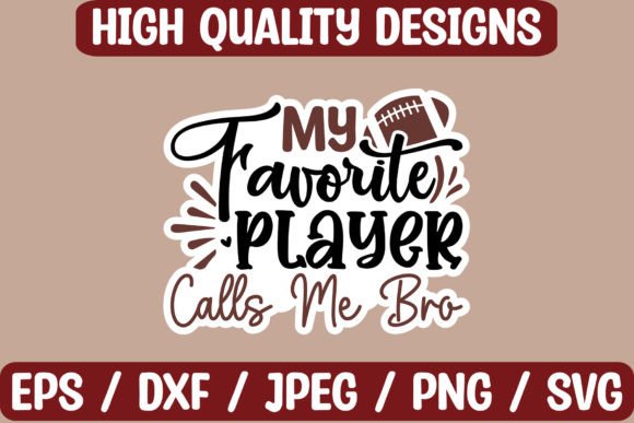 Football Sticker Design for Crafts & Graphics
