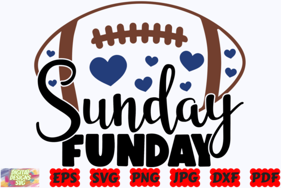 Sunday Funday SVG Football