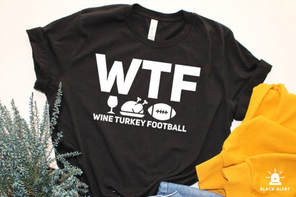Wine Turkey Football Thanksgiving SVG Graphics for Crafts